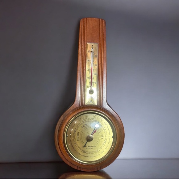 Vintage AIRGUIDE Barometer and Thermometer Weather-station (EUC) - Picture 5 of 11